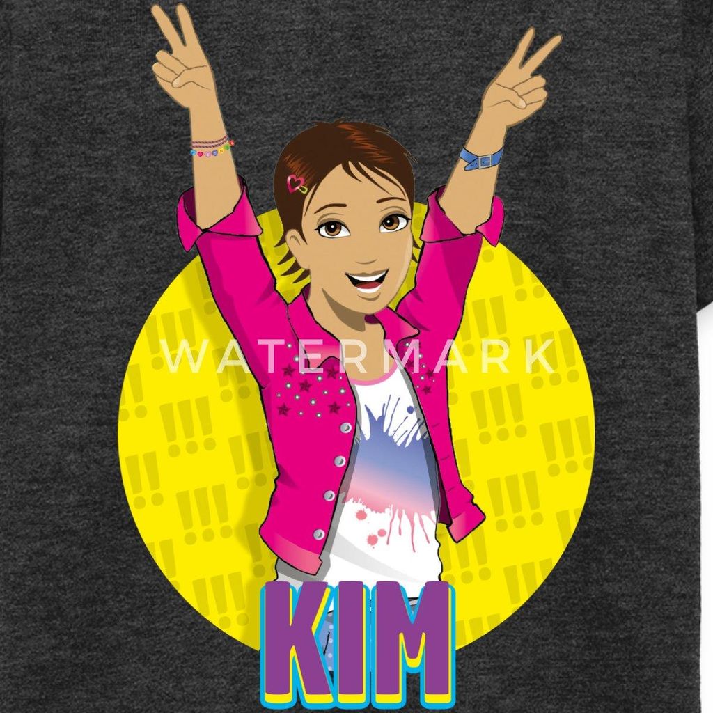 Spreadshirt Die Drei Ausrufezeichen Kim Teenager Premium T-Shirt, 158/164 (12 Jahre), Anthrazit meliert