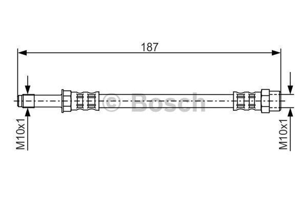 Bosch Bremsschlauch Hinterachse 1 987 476 715