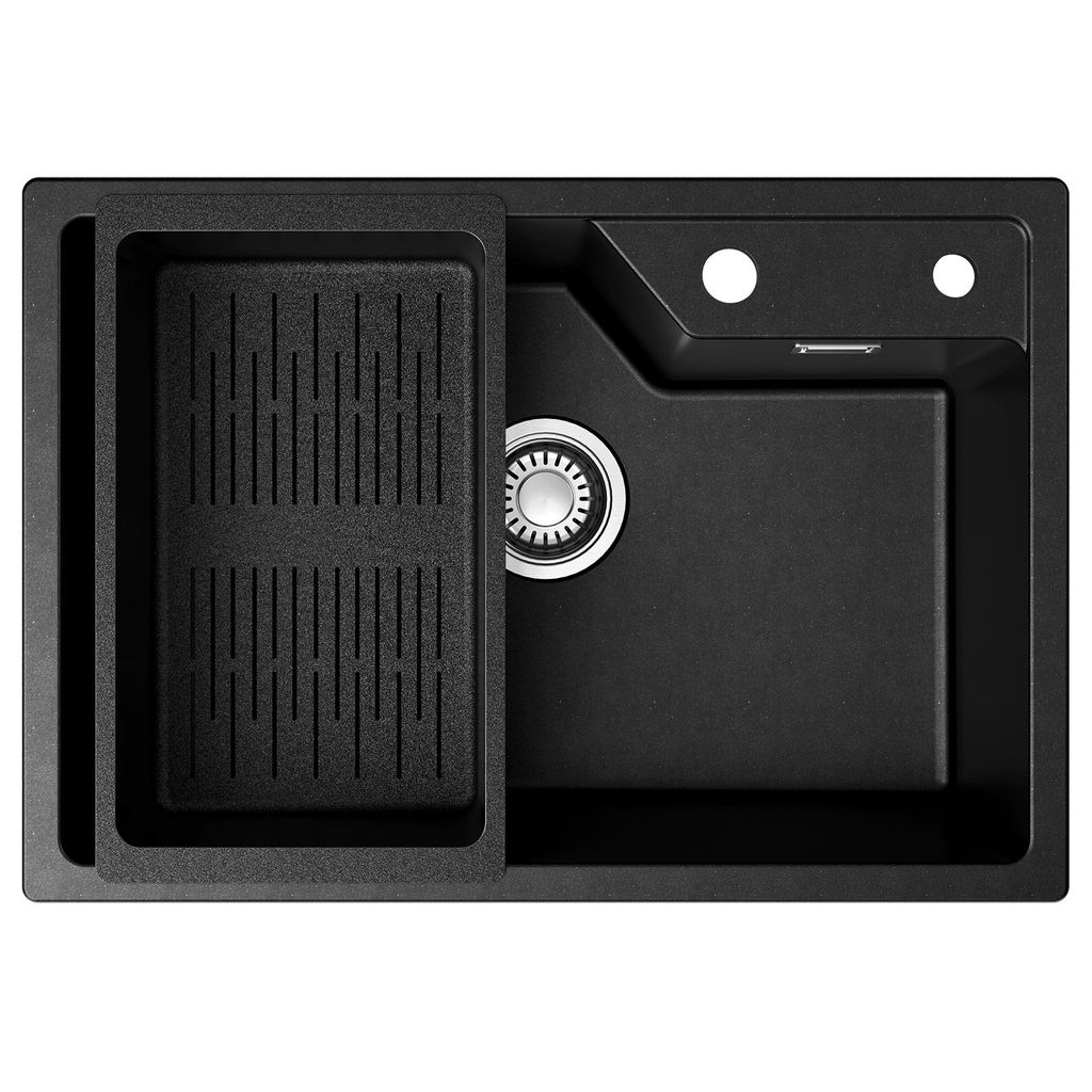 CECIPA Granitspüle & Küchenspüle 65 x 45 cm mit Abtropfkorb Produktbild 