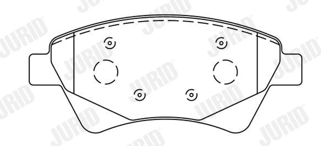 Jeu de Plaquettes de Frein à Disque JURID 573124J pour Renault Scenic 2