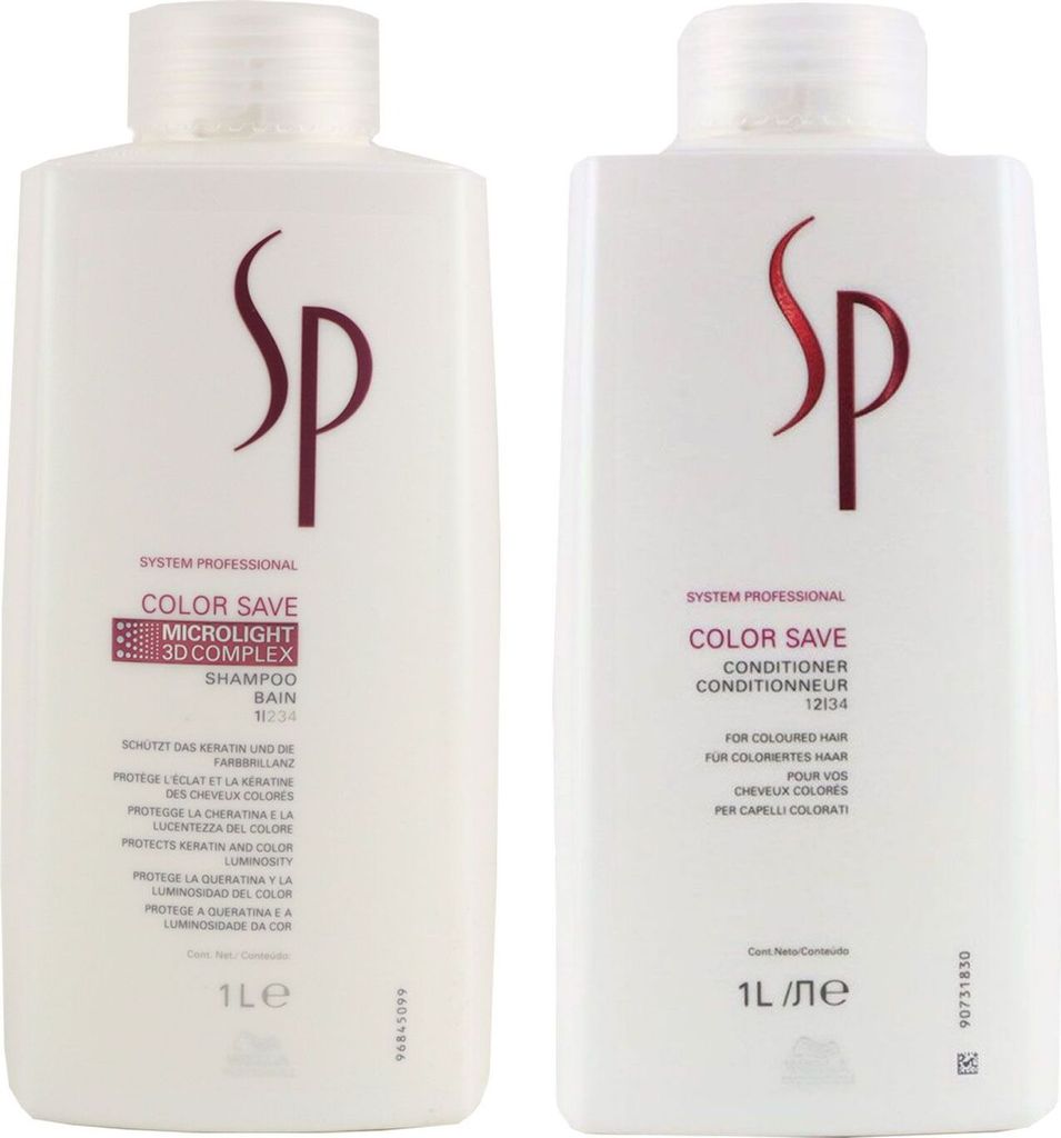 Wella SP Color Save Shampoo 1000ml & 1000ml Wella SP Color Save Conditioner Set