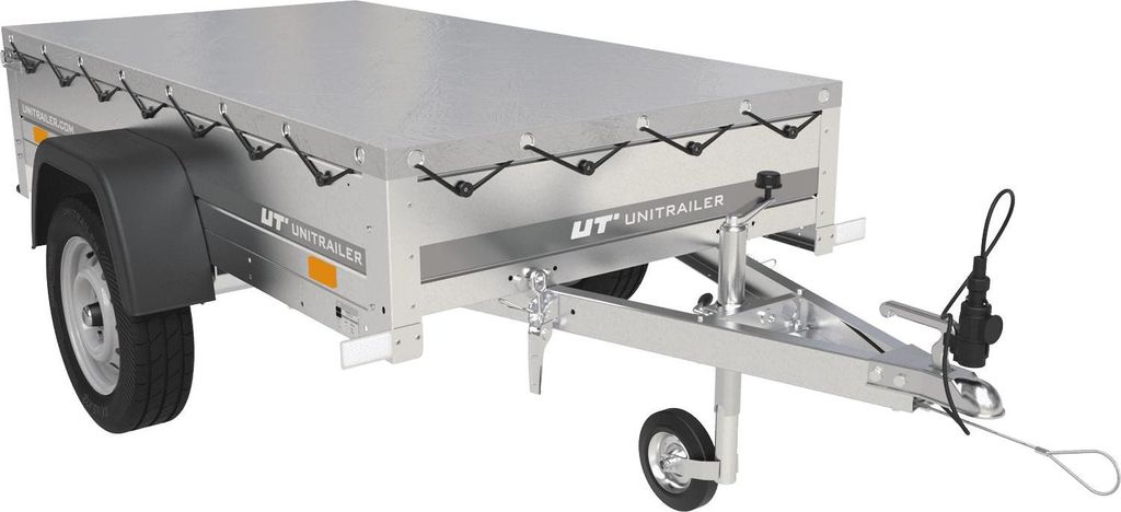 Gartenanhänger 200 Kipp mit Stützrad, H-0-Rahmen und grauer Produktbild 