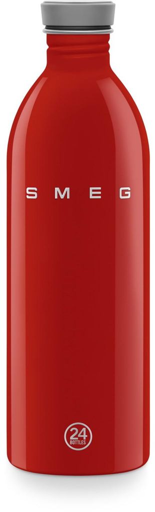SMEG WBF02RD Edelstahlflasche 1 Liter rot, Trinkflasche