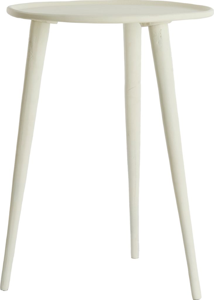 Light & Living - Beistelltisch BABINA - Ø36x47cm - Weiß