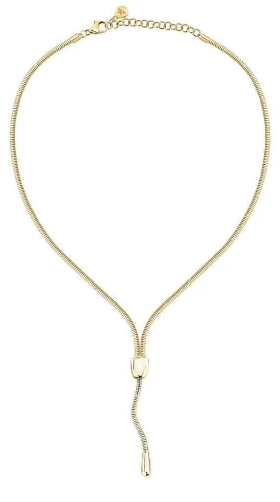 Collier souple plaqué or pour femme Onda SAZP18 maille délicate