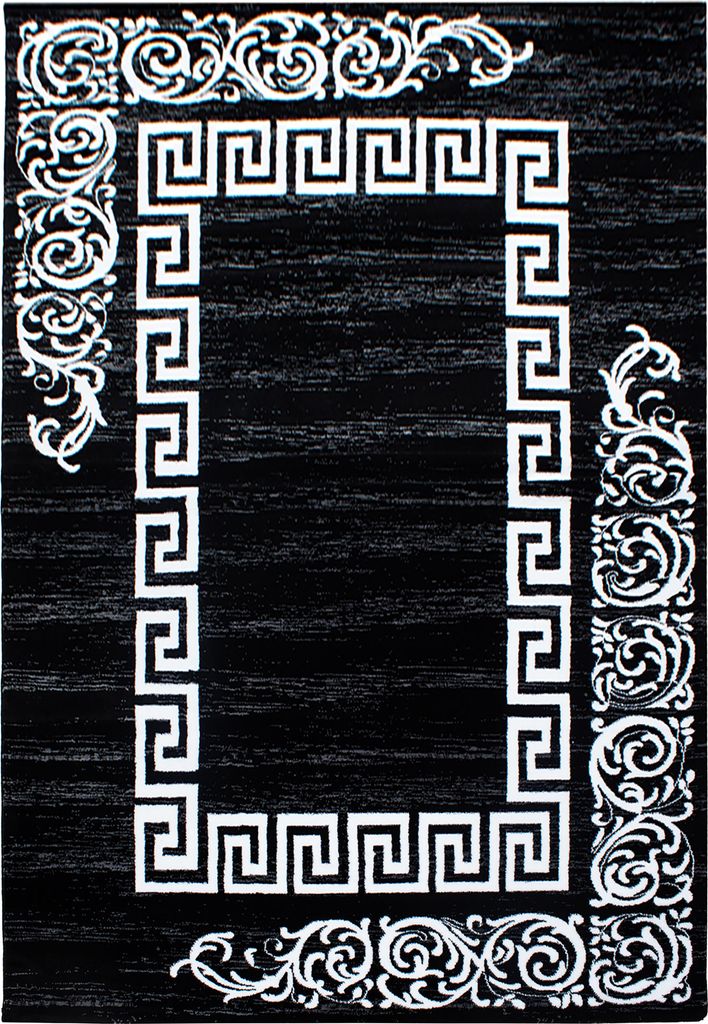 Miami Henna teppich kurzflor rechteckig 140x200cm schwarz