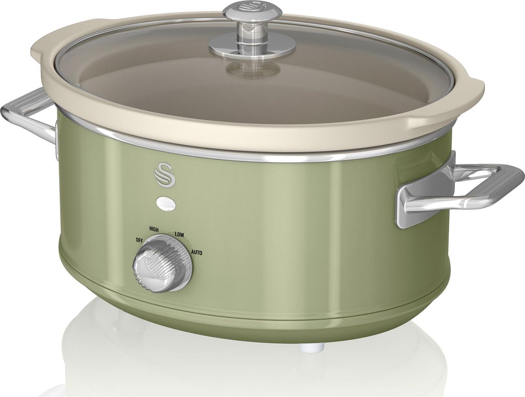 SWAN SF17021GNEU Retro Slow Cooker 3,5L, Produktbild 
