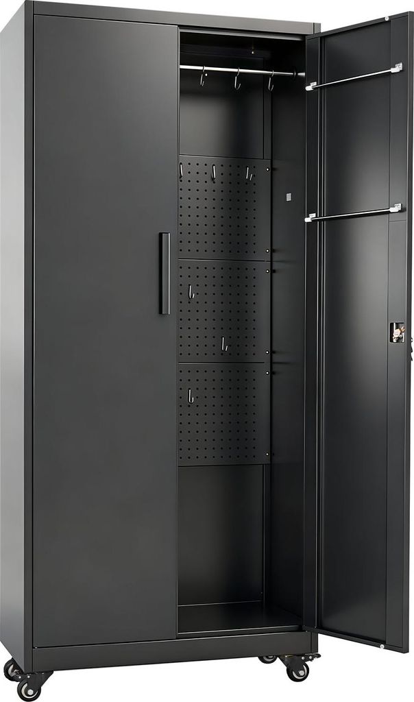 Szafka metalowa SucceBuy z 5 poziomami, mobilna szafka do Zdjęcie produktu 