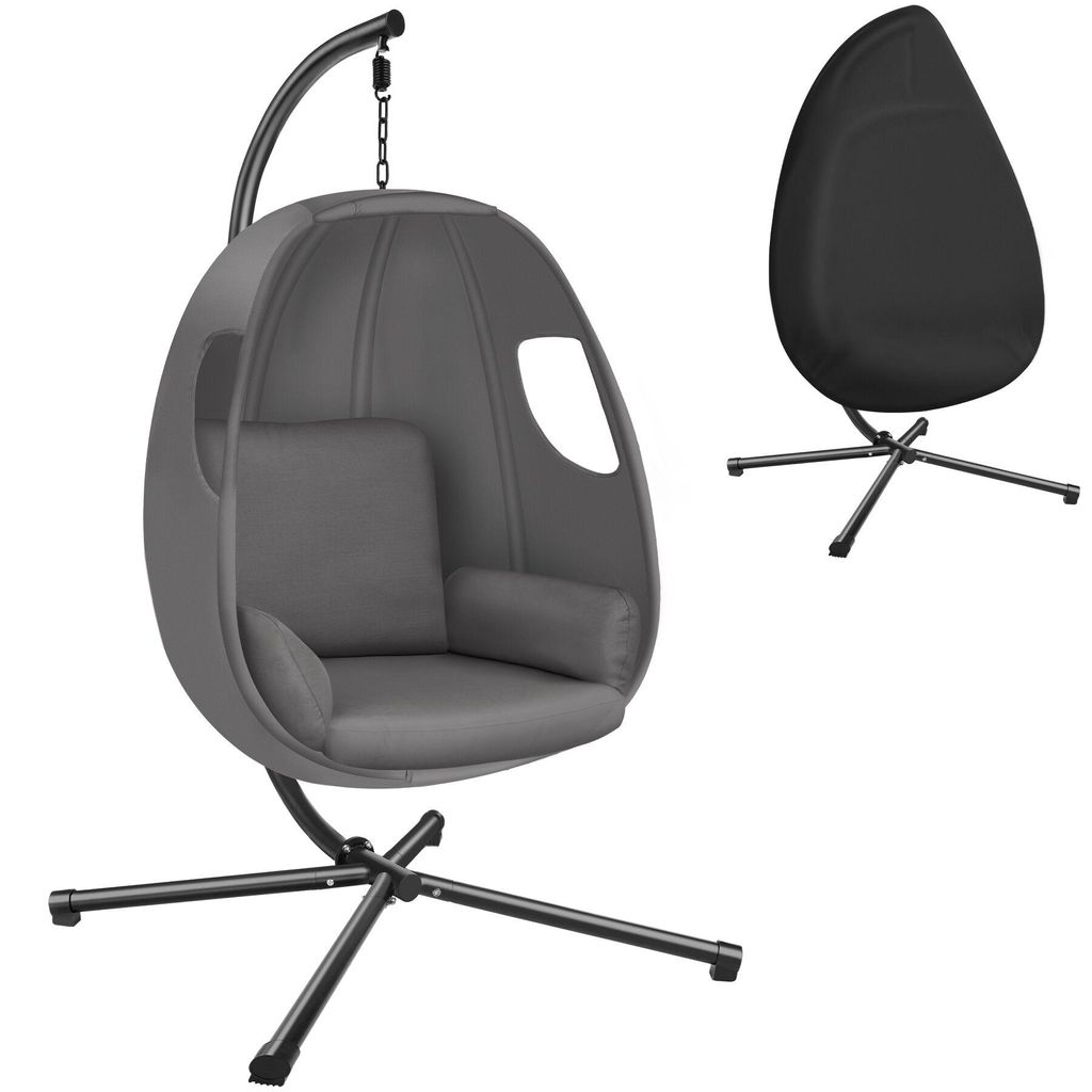 TecTake Anika, Wiszące krzesło typu Egg Chair, Ze Zdjęcie produktu 