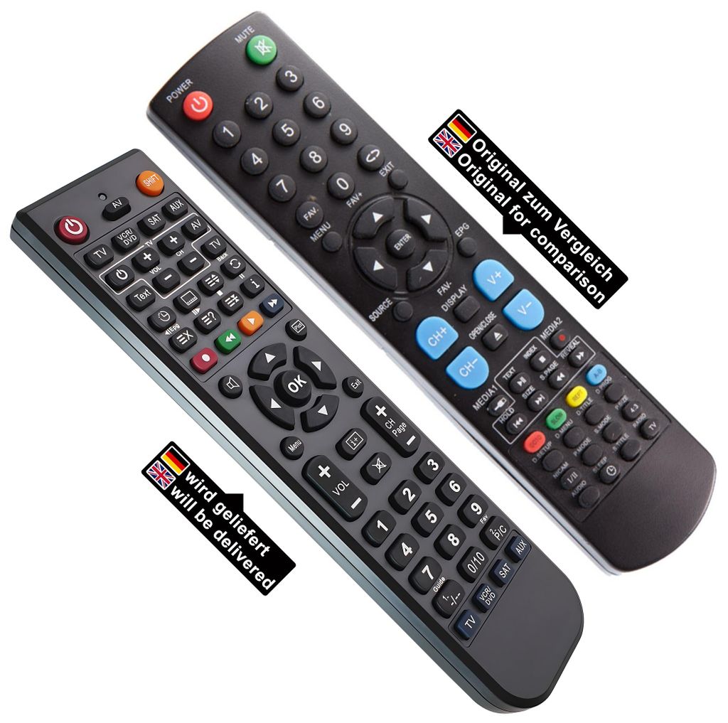 Ersatz Fernbedienung für Alphatronics T-, SL-, R-, E-, M-, Produktbild 