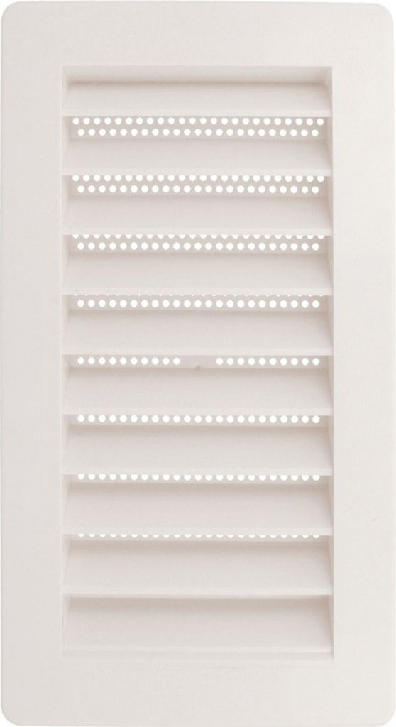 Lüftungsgitter mit Insektenschutz Weiß Kunststoff Insektenschutzgitter 240x140mm