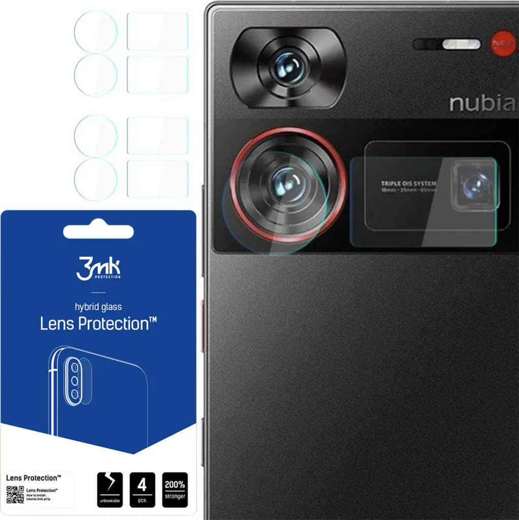 3Mk Protezione Lenti Nubia Z60 Ultra - Vetro Ibrido Anti-Rottura