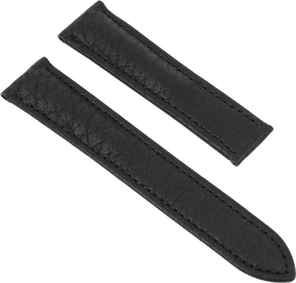 Maurice Lacroix Pontos Armband für Klemmschließe Leder schwarz 26076, Stegbreite:20mm