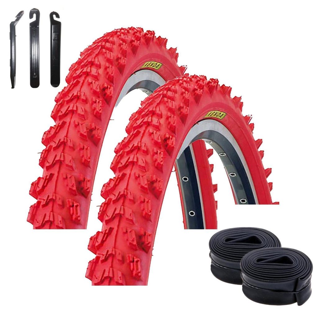 2 x Kenda MTB K-829 Fahrradreifen 26 x 1,95 (50-559) Rot + Produktbild 
