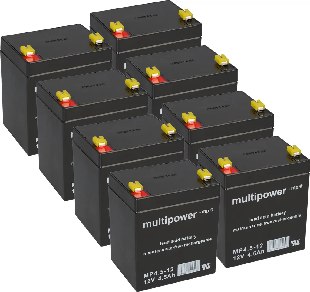 Batterie DELL DLA2200RMI2U : Lot de 8 Blocs 12V 4.5Ah AGM Haute Qualité