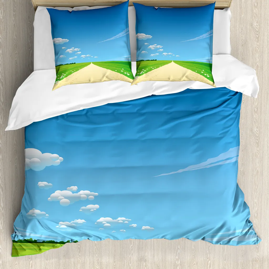 ABAKUHAUS Copripiumino Sunny Sky 200x200: Comfort Naturale per Allergici