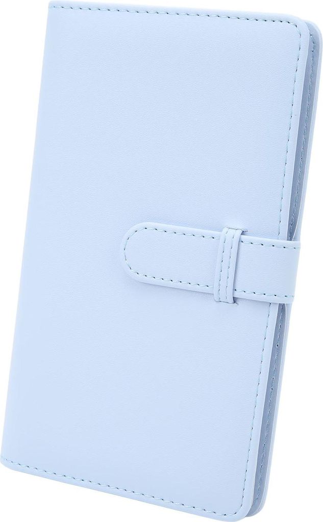 3 Zoll 108 Taschen Fotoalbum Kunstleder Mini für Kinokarten Visitenkarten hortensie Blau