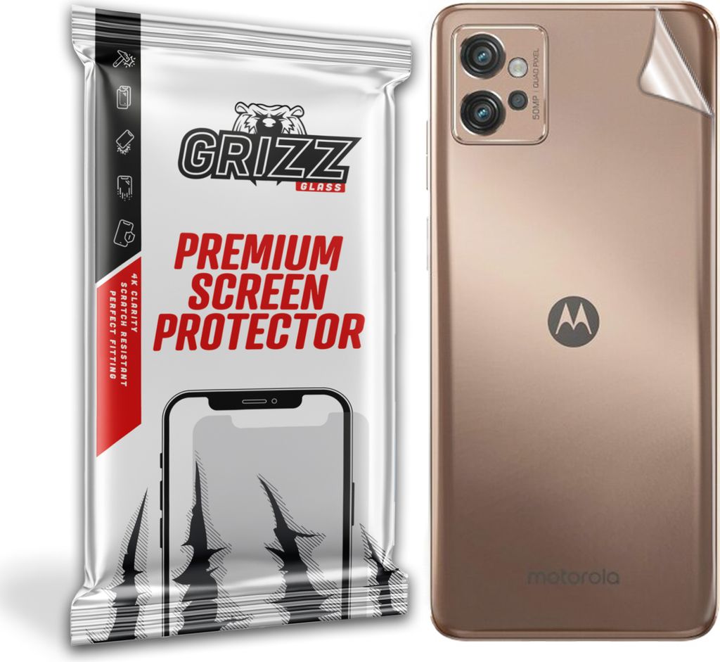 Folie für die Rückseite GrizzGlass SatinSkin für Motorola Moto G32