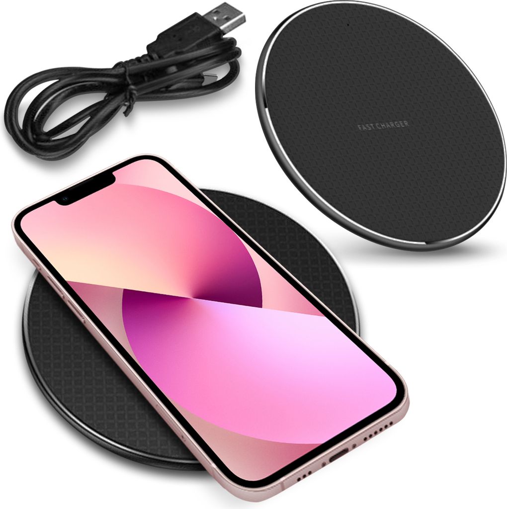 Qi Wireless Schnell Ladestation Apple iPhone 13 Serie 15W 10W Induktiver Charger
