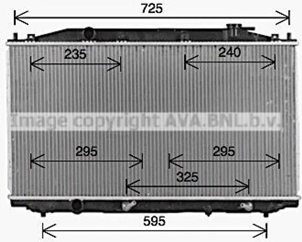 Radiateur de refroidissement pour Accord VIII 19010R40A51 PRASCO HD2324