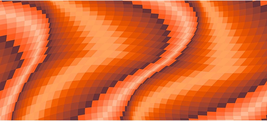 Tadessi Fototapete | 3D | 6.00 m x 2.50 m | Orange | Rot | Wandbild | Digitaldruck