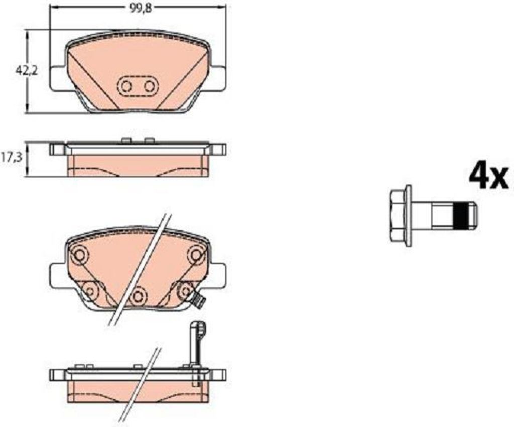 TRW GDB2156 Bremsbeläge Auto Bremse Ersatzteil Bremsscheiben Bremssattel Bremsflüssigkeit