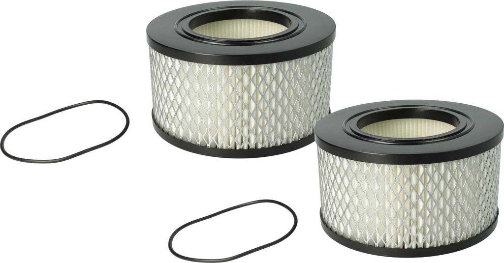 vhbw 2x Staubsaugerfilter Ersatz für Flex 445.126 für Staubsauger - HEPA-Filter Schwarz Weiß