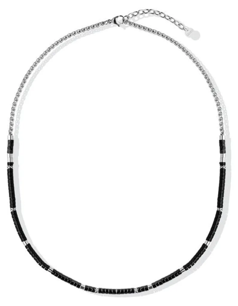 Collier élégant en onyx pour hommes MLJ570 - Bijou artisanal en pierre