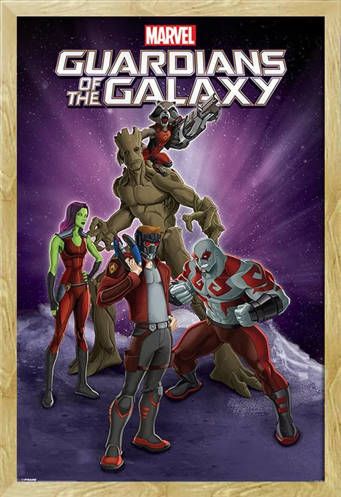 Poster Marvel Guardiani della Galassia 61x91,5 cm Cornice Shinsuke Faggio