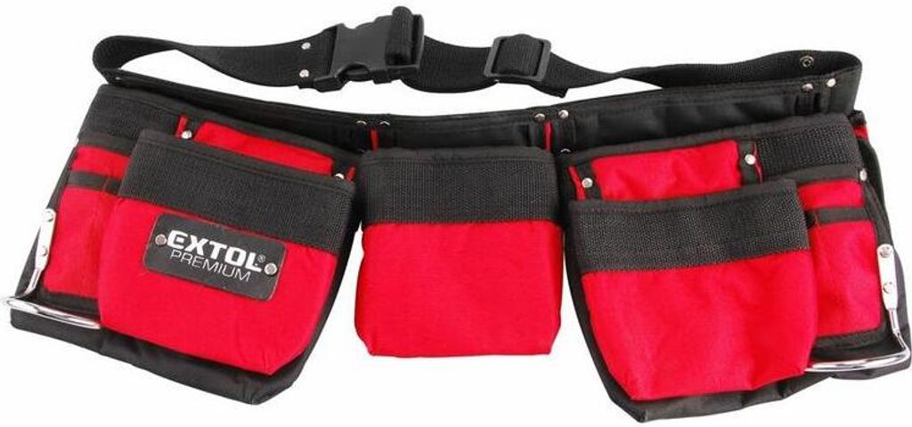 Extol Premium Werkzeuggürtel, 7 Taschen, Nylon max. Umfang 114 cm