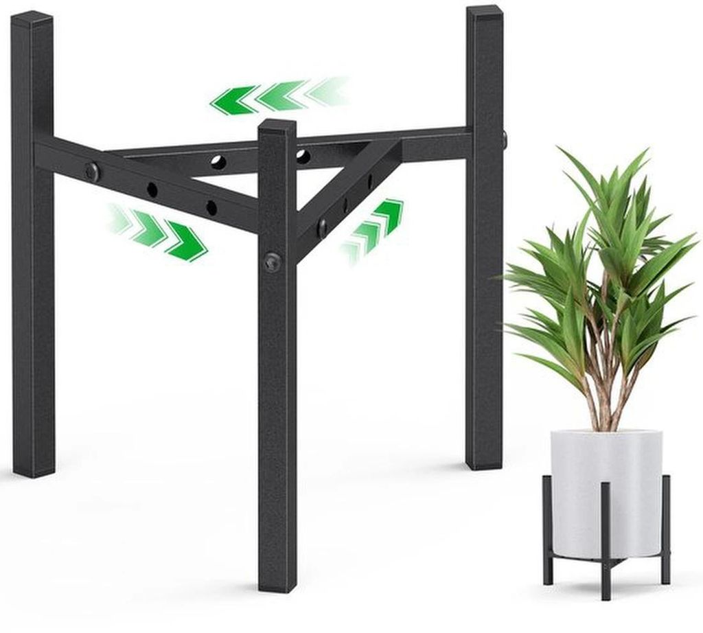 Verstelbare metalen plantenstandaard für Innen- und Außenbereiche mit modernem Design