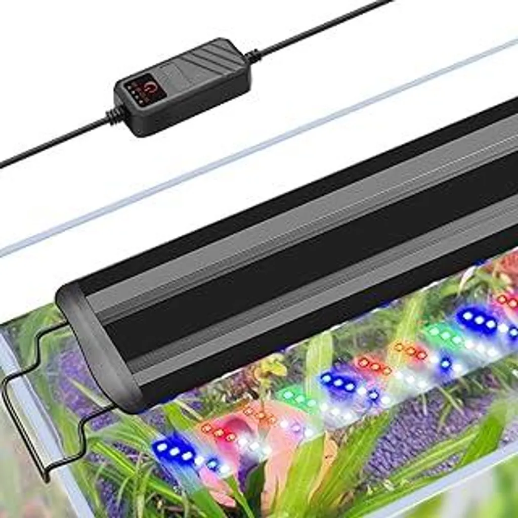 FEDOUR LED Acquario 30-50cm Luce Spettro Completo con Timer Professionale