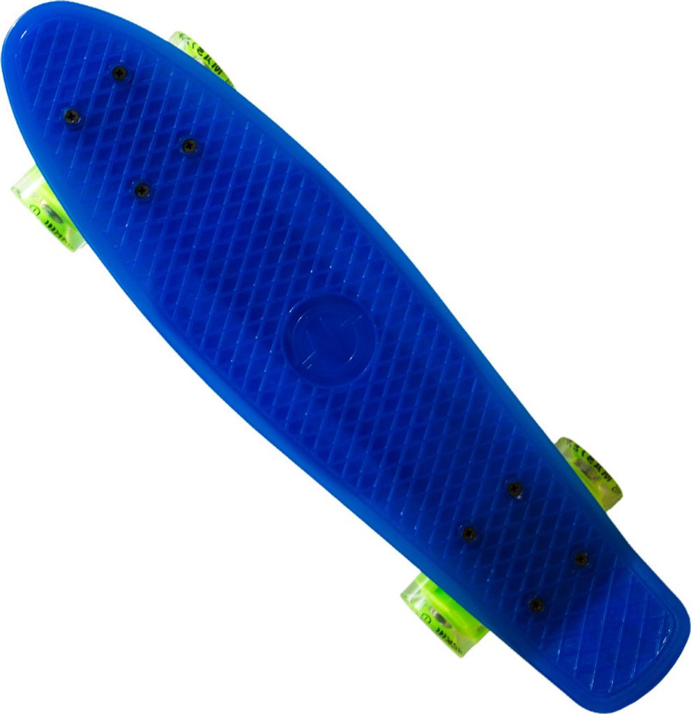 MASTER 22 Skateboard mit leuchtenden Rädern - Blau