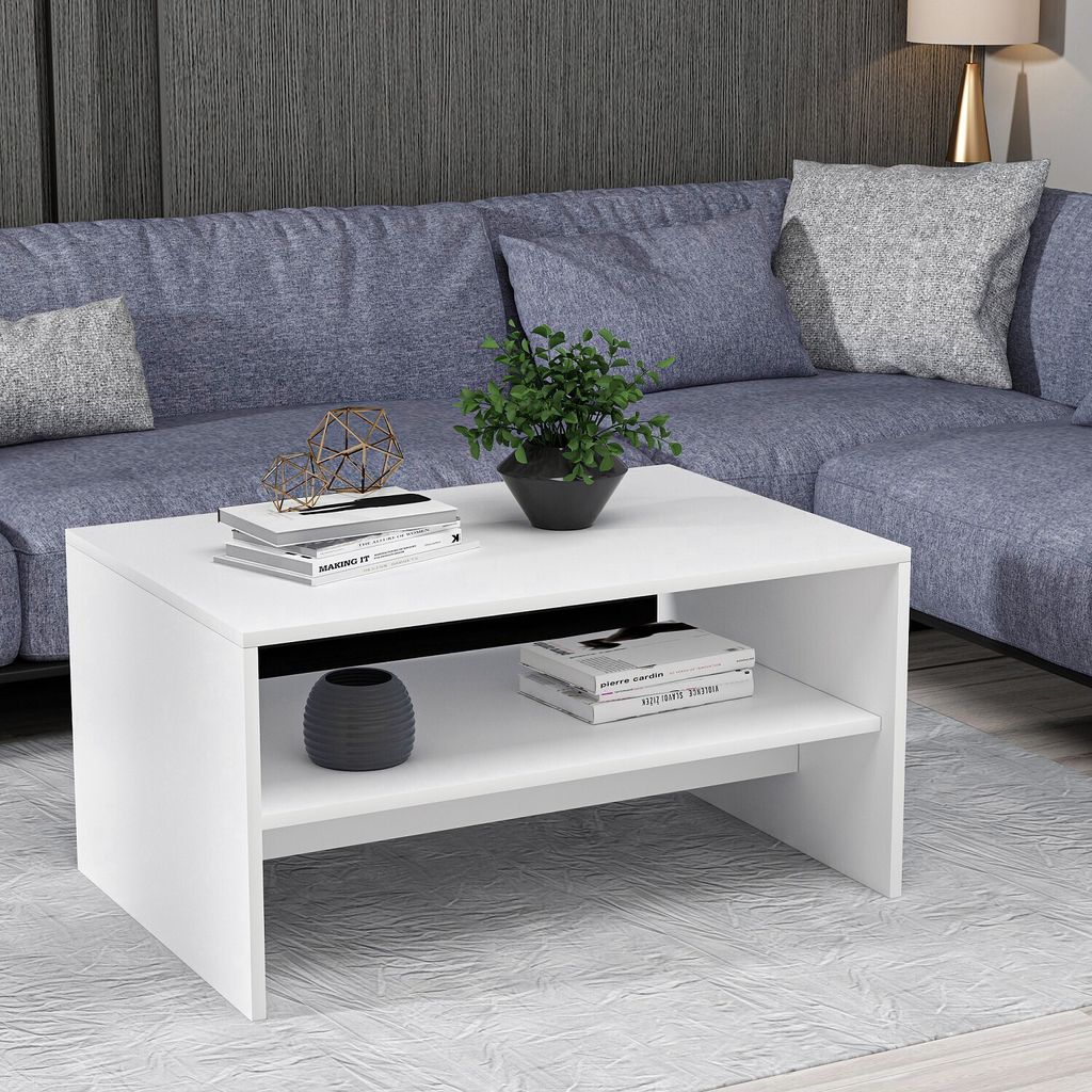 Skye Decor, Apollon - White, Couchtische, Weiß, 90 x 46,8 x 45 cm