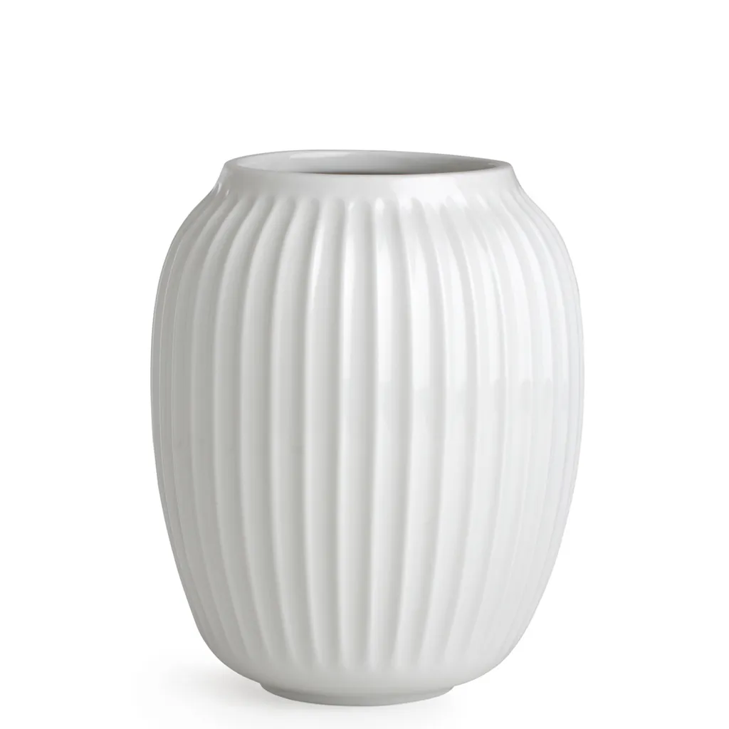 Vase Kähler Hammershøi H21 cm blanc 15380 - Céramique Design Danois