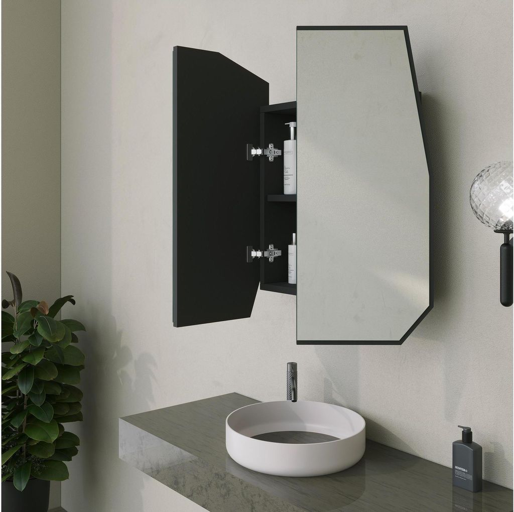 Skye Decor, Quartz Cabinet - Black, Badezimmerschrank, Produktbild 4