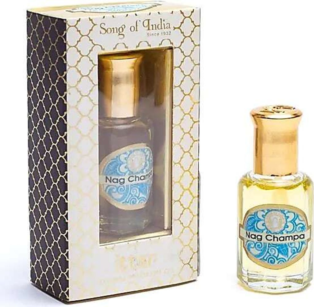 Nag Champa Ayurvedische geurolie – 10 ml, online bestellen. Productafbeelding 