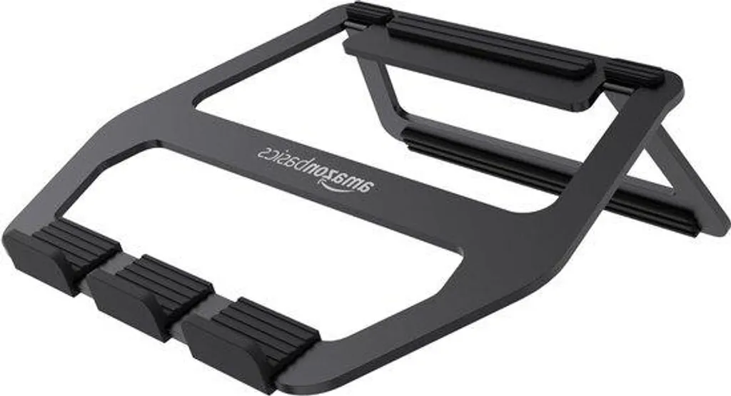 Support ordinateur réglable contre le mal de dos - Aluminium noir 38cm