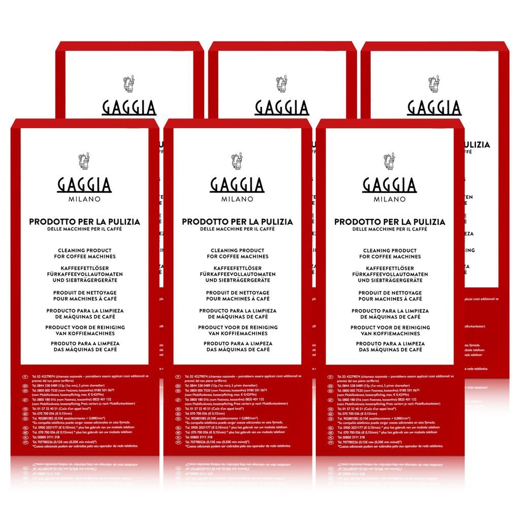 Gaggia Milano Kaffeefettlöser Tabletten 6 Tabs für Kaffeevollautomat (6er Pack)