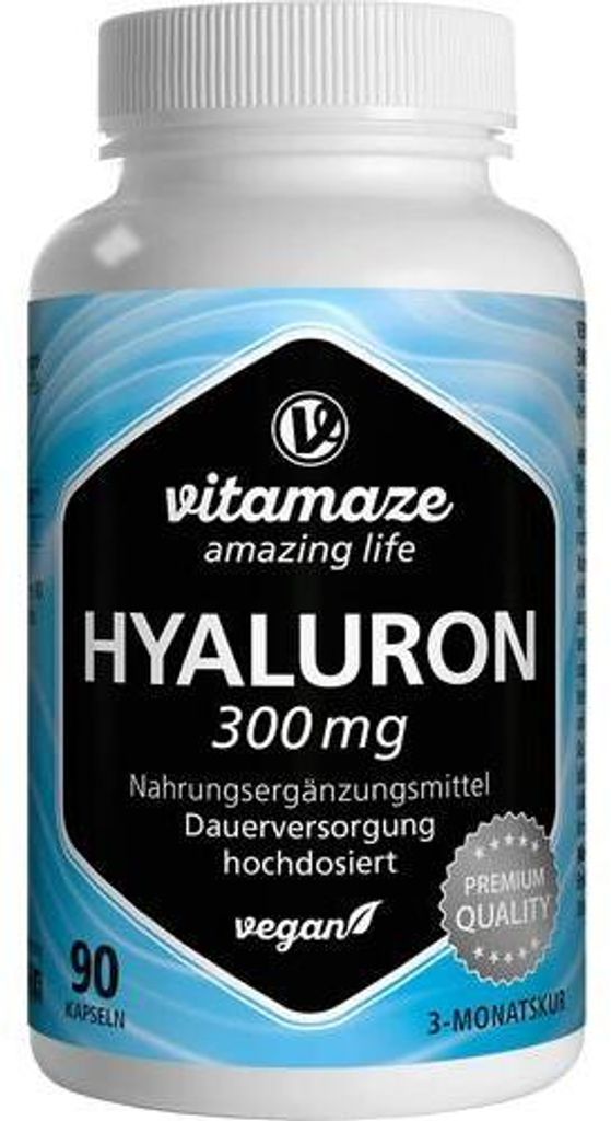 Vitamaze HYALURONSÄURE 300 mg hochdosiert vegan Kapseln 90 Produktbild 