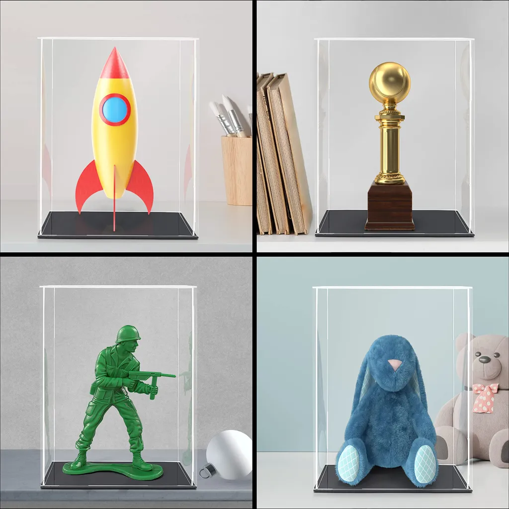 Vitrine de Présentation pour Maquettes et Objets de Collection 30cm