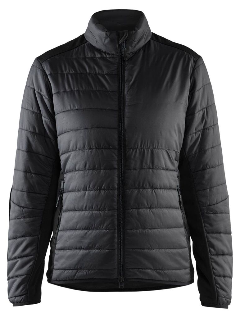 Blakläder Damen Jacke warm gefüttert 4715, Farbe:Schwarz/Dunkelgrau, Größe:XL