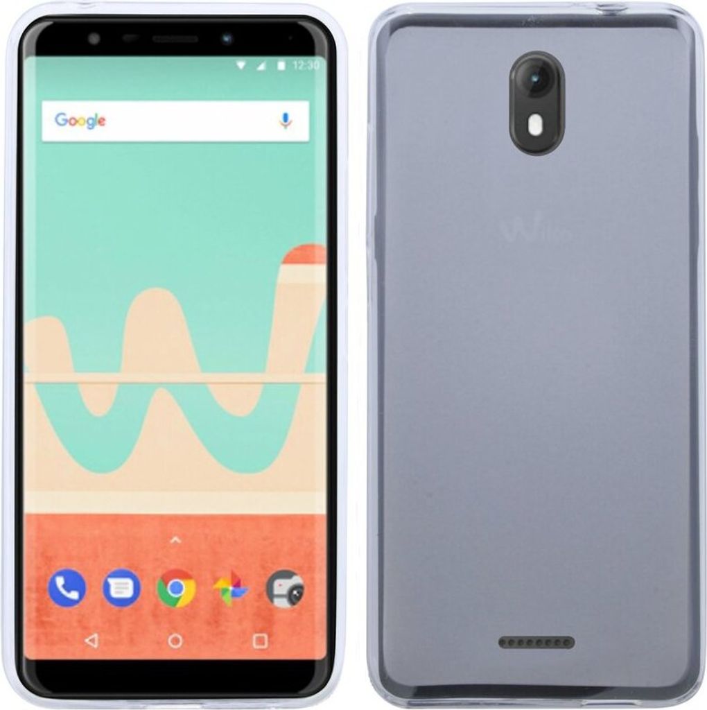 Wiko View Go Handy Silikon Schutzhülle Cover Case Schwarz Produktbild 