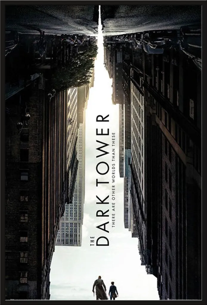 Affiche La Tour Sombre avec Vitre Acrylique et Cadre Clip Shinsuke Noir