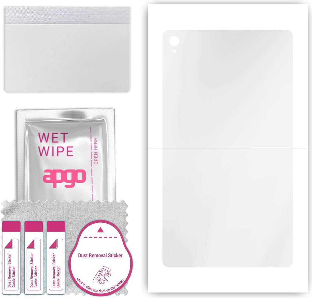 apgo Rückseite Schutzfolie, klar, kompatibel mit Huawei MediaPad M6 10.8, Hinten Hydrogel-Displayschutzfolie mit Positionierhilfe, kratzfest, einf...