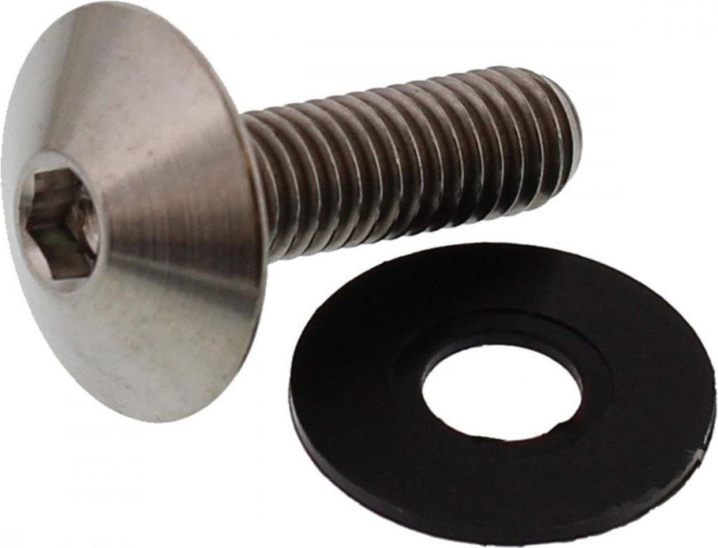 Linsenschraube JMP Bolt M6x1,00mm 20mm Titan