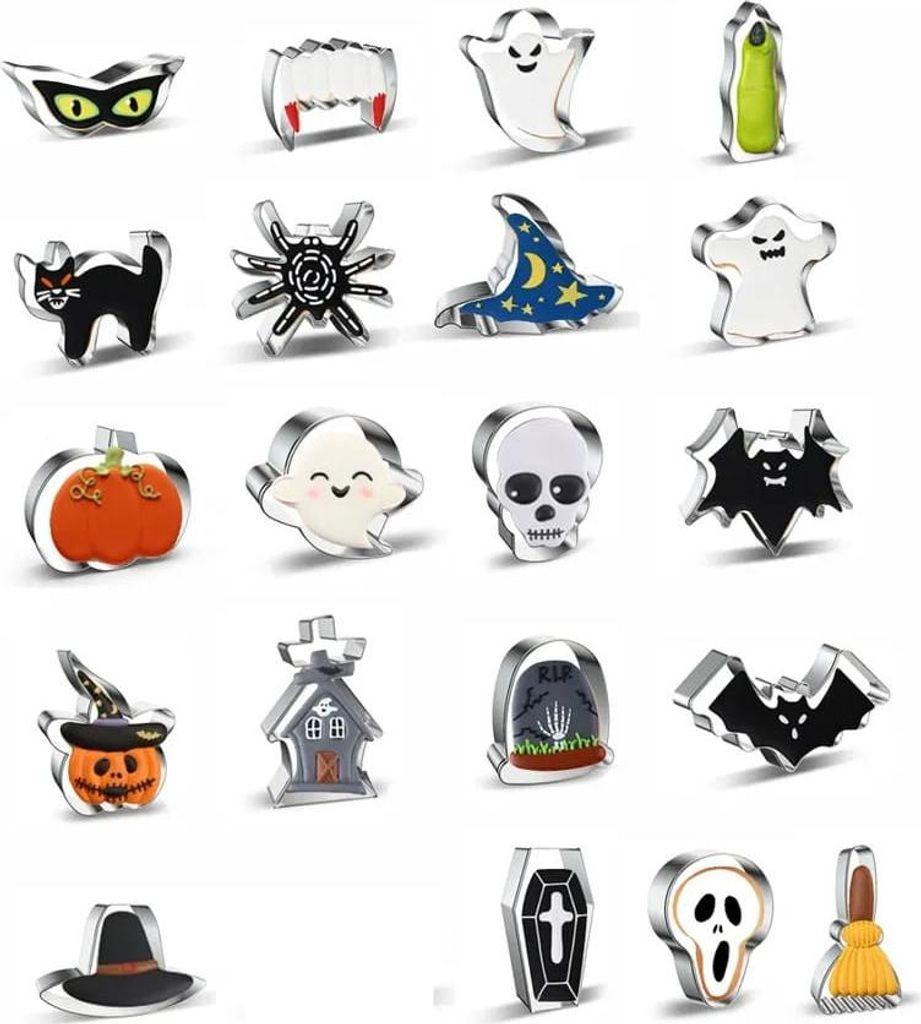 Sada 20 ks vykrajovačiek na Halloween Obrázok produktu 
