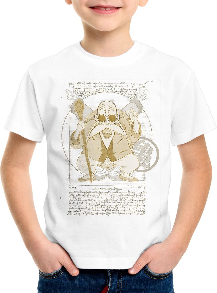 style3 Vitruvianischer Muten Roshi Kinder T-Shirt son-goku Z vinci