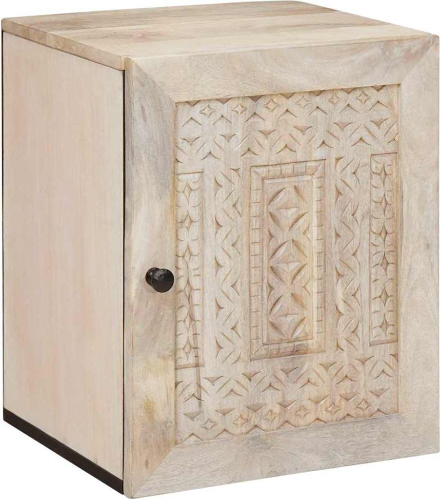 Maison Exclusive - Badezimmerschrank mit Tür Weiß 38 x 33 x 48 cm Holzwerkstoff