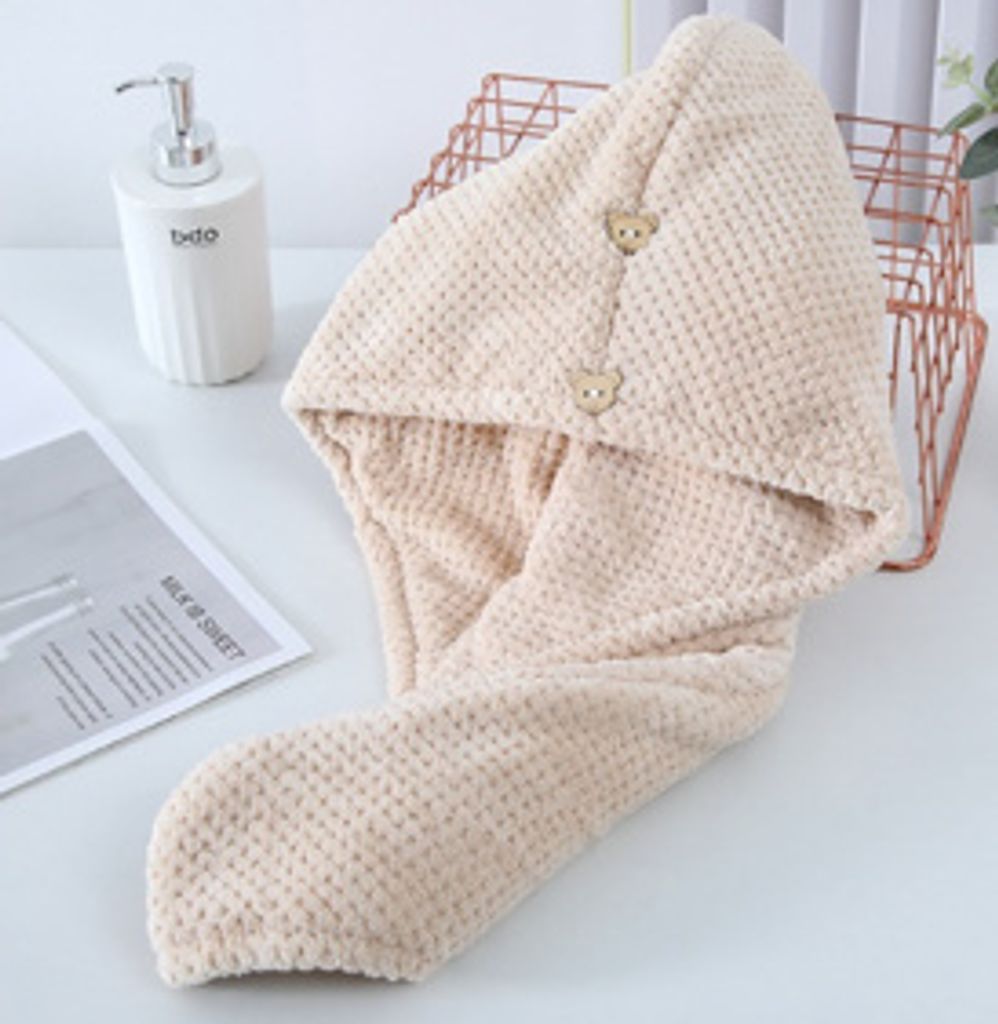 Haarturban HAIRNEST aus Mikrofaser, beige